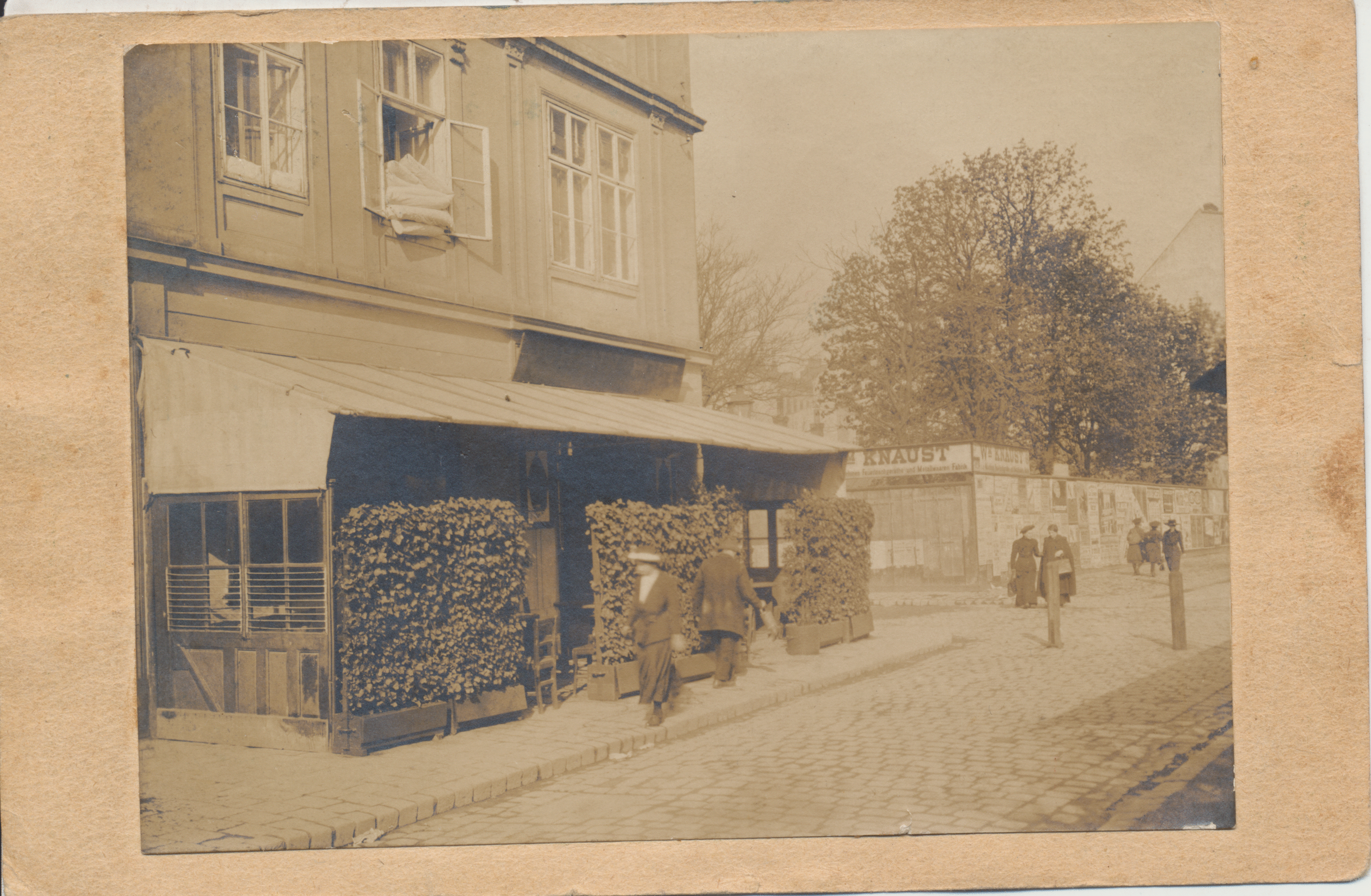 Ansichtskarte "Gasthaus Johann Polt", Wien 1914